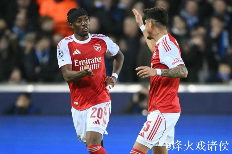 欧冠：马杜埃凯双响炮 阿森纳3-0大胜布鲁日 6连胜领跑