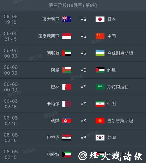 世界杯比分赛程表一览和更新攻略